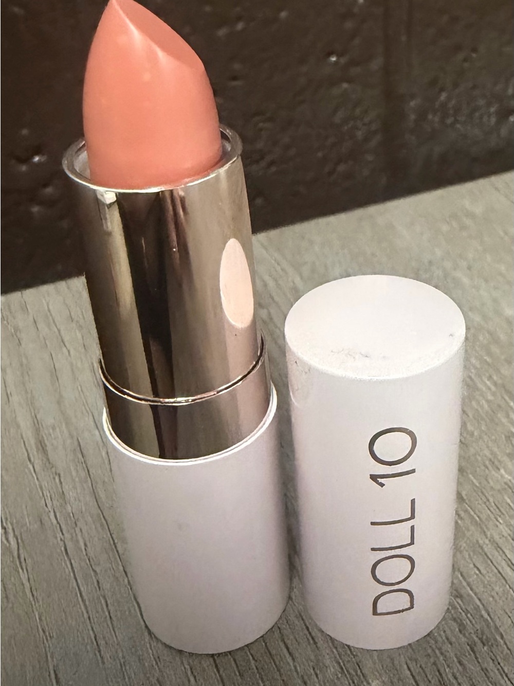 Dollcake Doll 10 Warm Nude Peach-Pink Lipstick in Add to Cart shade-New